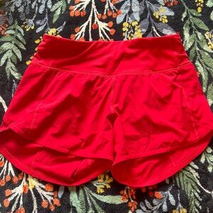 Lululemon speed up mid rise shorts, 4”